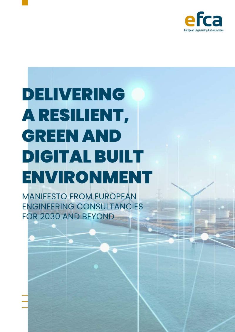 Delivering a digital, green and resilient built environment: manifesto for 2030 from the consulting engineering sector_cover